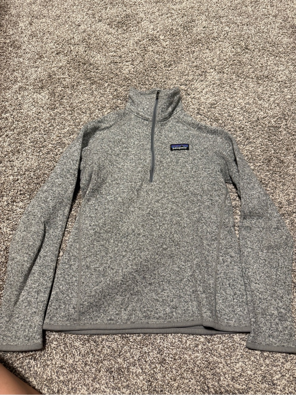 Patagonia Light Gray Heather Sherpa Fleece Jacket